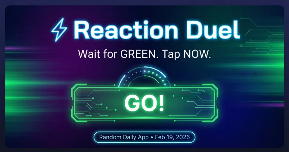Reaction Duel — Random Daily App