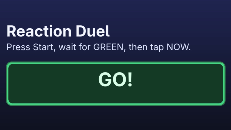 Reaction Duel — Random Daily App