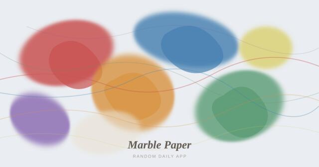 Marble Paper — Random Daily App