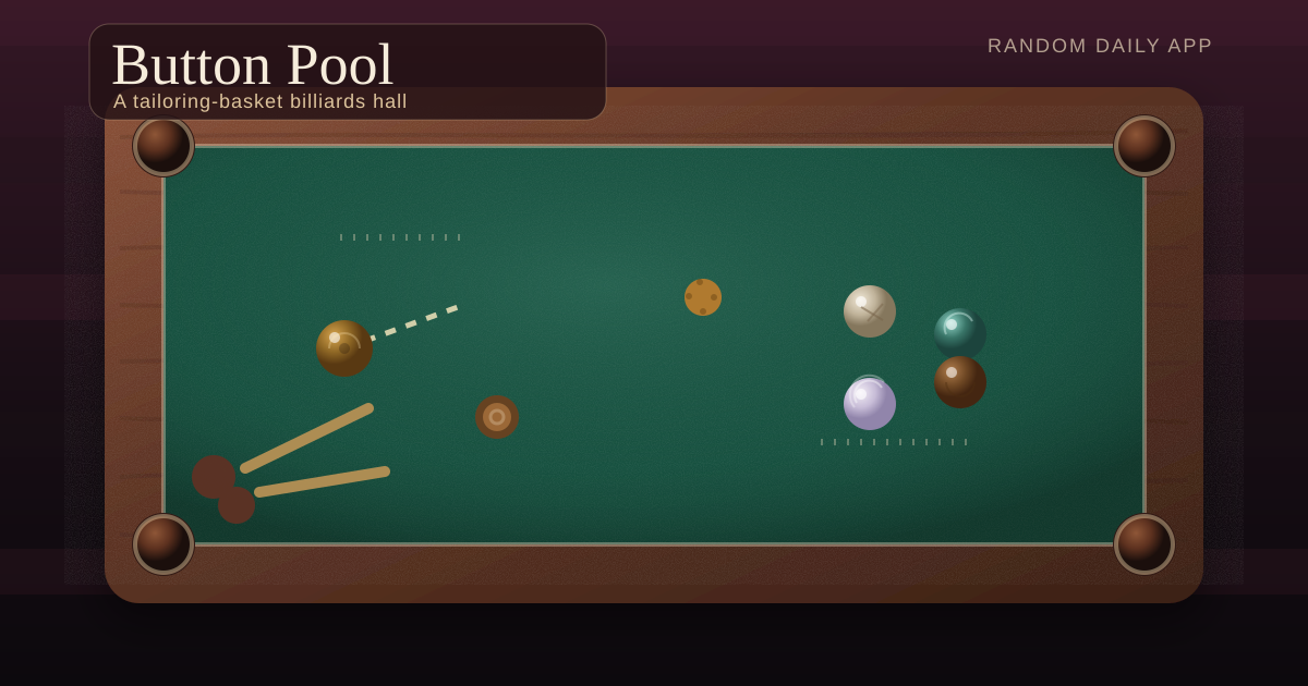Button Pool Club — Random Daily App