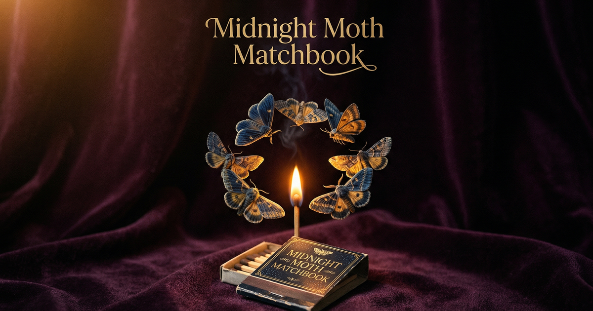 Midnight Moth Matchbook