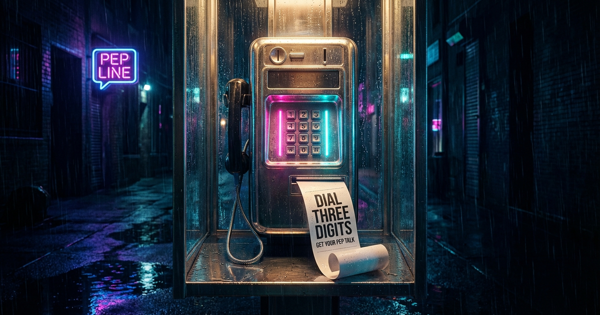 Payphone Pep Line — Random Daily App