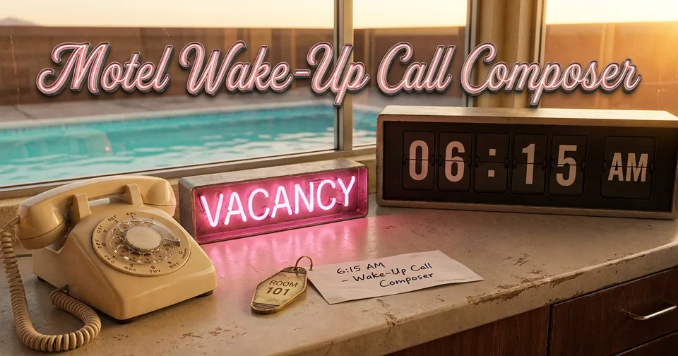 Motel Wake-Up Call Composer