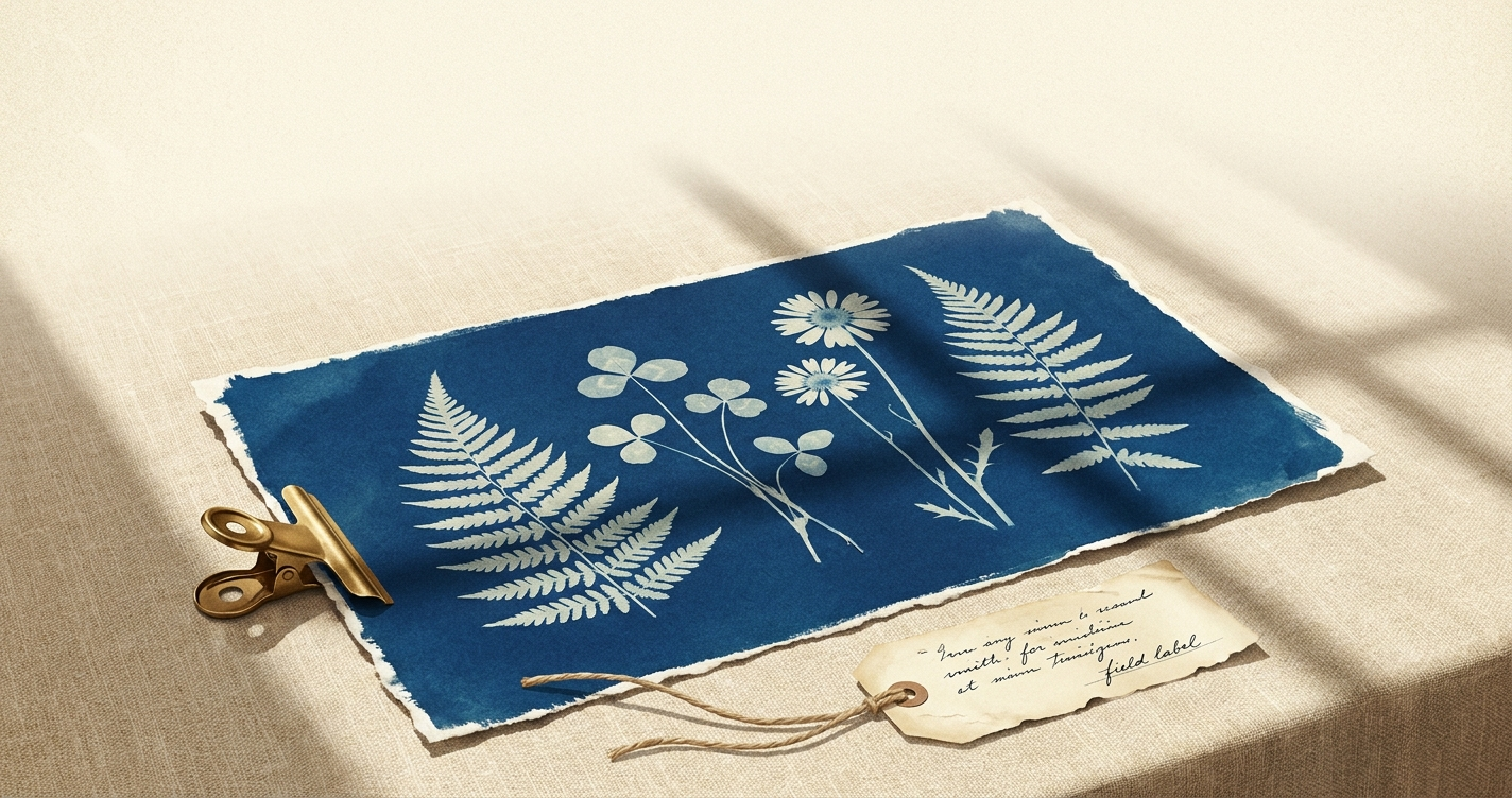 Cyanotype Pocket Garden