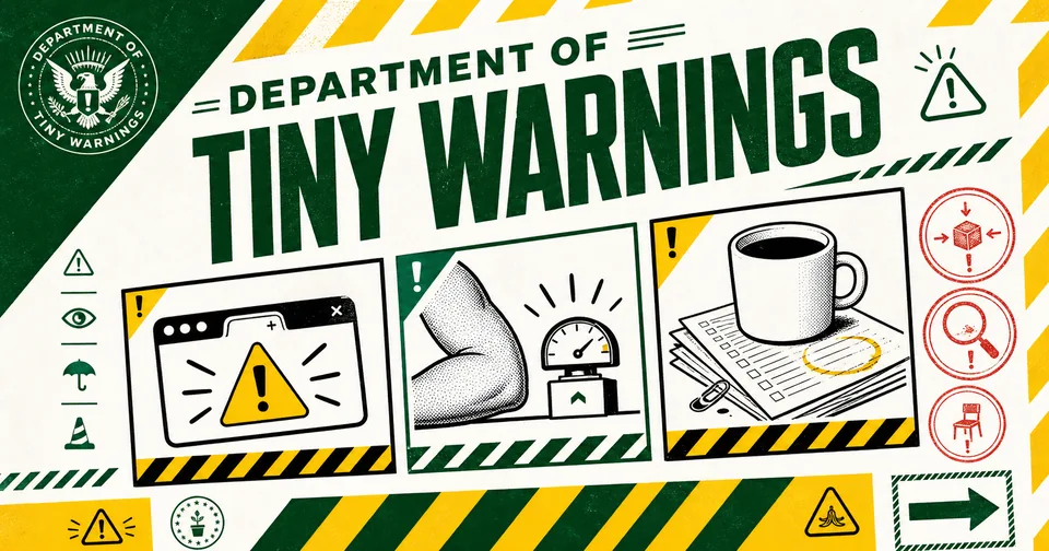 Department of Tiny Warnings — Random Daily App