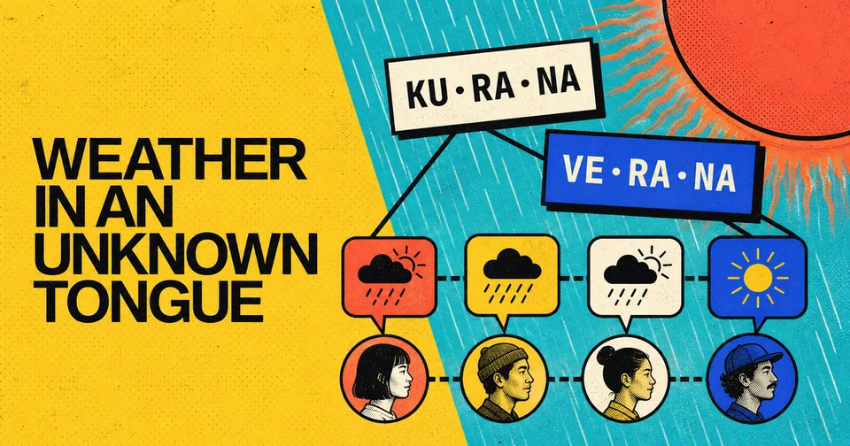 Weather in an Unknown Tongue — Random Daily App