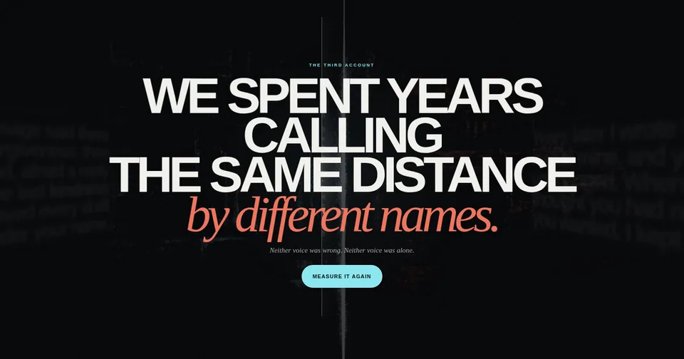 The Measure Between Us
