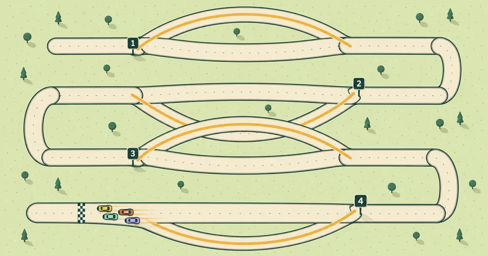 Hairpin — a tiny switchboard race